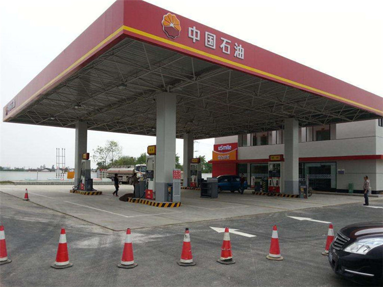 佳木斯加油站钢结构网架案例20